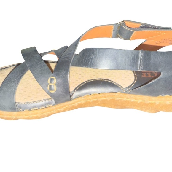 Børn Handcrafted Black Leather Sandals – Size 9 - Picture 6 of 14